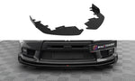 Maxton Parts - Front Stoßstange Flaps passend für Mitsubishi Lancer EVO X schwarz Hochglanz