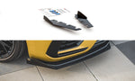 Maxton Parts - Front Stoßstange Flaps passend für VW Arteon R-Line Limousine / Shooting Brake Mk1 schwarz Hochglanz