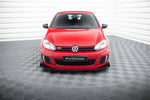 Maxton Parts - Front Stoßstange Flaps passend für VW Golf GTI Mk6 schwarz Hochglanz