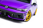Maxton Parts - Front Stoßstange Flaps passend für VW Golf R Hatchback Mk8 FL schwarz Hochglanz