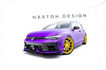 Maxton Parts - Front Stoßstange Flaps passend für VW Golf R Hatchback Mk8 FL schwarz Hochglanz