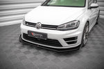 Maxton Parts - Front Stoßstange Flaps passend für VW Golf R Mk7 schwarz Hochglanz