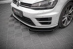 Maxton Parts - Front Stoßstange Flaps passend für VW Golf R Mk7 schwarz Hochglanz
