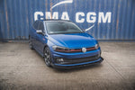 Maxton Parts - Front Stoßstange Flaps passend für VW Polo GTI Mk6 schwarz Hochglanz