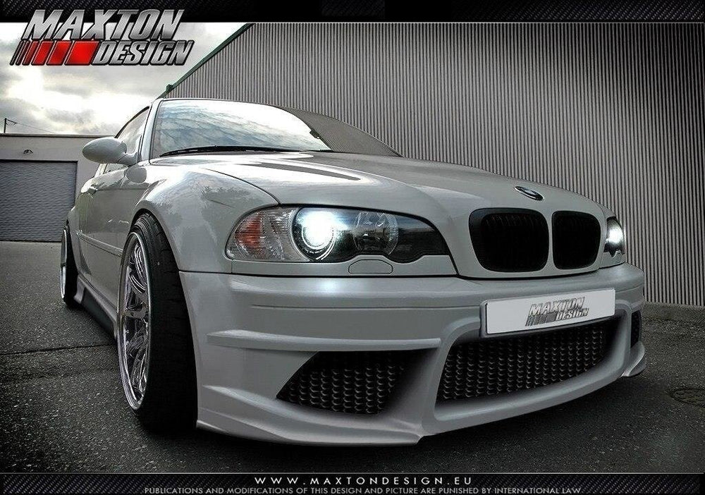 Maxton Parts - Front Stoßstange passend für BMW 3er E46 - 4 TÜRER LIMOUSINE < GENERATION V >