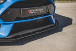 Maxton Parts - Frontlippe + Flaps passend für Ford Focus RS Mk3 schwarz Hochglanz