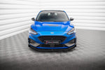 Maxton Parts - Frontlippe + Flaps passend für Ford Focus ST / ST-Line Mk4 schwarz Hochglanz