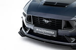 Maxton Parts - Frontlippe + Flaps passend für Ford Mustang Dark Horse Mk7 schwarz Hochglanz