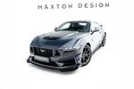 Maxton Parts - Frontlippe + Flaps passend für Ford Mustang Dark Horse Mk7 schwarz Hochglanz