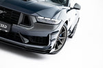 Maxton Parts - Frontlippe + Flaps passend für Ford Mustang Dark Horse Mk7 schwarz Hochglanz