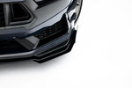 Maxton Parts - Frontlippe + Flaps passend für Ford Mustang Dark Horse Mk7 schwarz Hochglanz