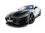 Maxton Parts - Frontlippe + Flaps passend für Jaguar F-Type X152 Facelift 2 schwarz Hochglanz