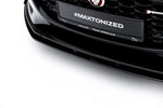 Maxton Parts - Frontlippe + Flaps passend für Jaguar F-Type X152 Facelift 2 schwarz Hochglanz