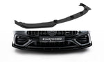 Maxton Parts - Frontlippe + Flaps passend für Mercedes-AMG CLE 53 C236 schwarz Hochglanz
