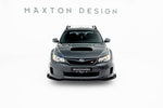 Maxton Parts - Frontlippe + Flaps passend für Subaru Impreza WRX STI Mk3 FL schwarz Hochglanz