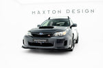 Maxton Parts - Frontlippe + Flaps passend für Subaru Impreza WRX STI Mk3 FL schwarz Hochglanz