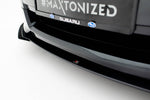 Maxton Parts - Frontlippe + Flaps passend für Subaru Impreza WRX STI Mk3 FL schwarz Hochglanz