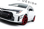 Maxton Parts - Frontlippe + Flaps passend für Toyota GR Corolla Mk12 schwarz Hochglanz