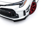 Maxton Parts - Frontlippe + Flaps passend für Toyota GR Corolla Mk12 schwarz Hochglanz