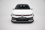 Maxton Parts - Frontlippe + Flaps passend für VW Golf GTI / GTE / R-Line Mk8 FL schwarz Hochglanz