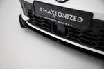 Maxton Parts - Frontlippe + Flaps passend für VW Golf GTI / GTE / R-Line Mk8 FL schwarz Hochglanz