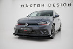 Maxton Parts - Frontlippe + Flaps passend für VW Polo GTI Mk6 FL schwarz Hochglanz