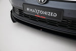Maxton Parts - Frontlippe + Flaps passend für VW Polo GTI Mk6 FL schwarz Hochglanz