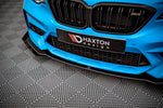 Maxton Parts - Frontlippe + Flaps V.1 passend für BMW M2 Competition F87 schwarz Hochglanz