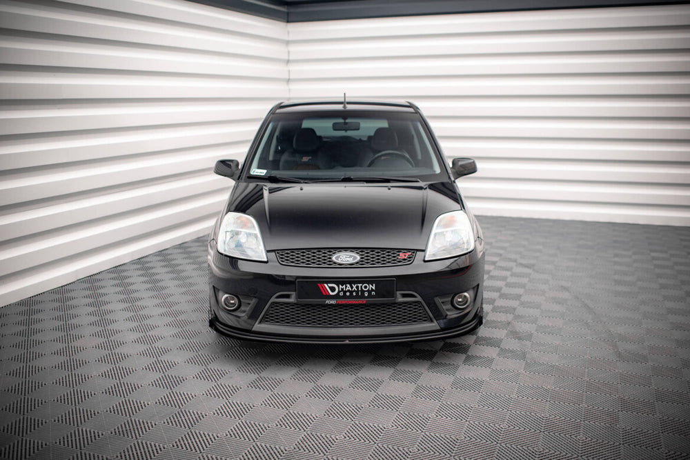 Maxton Parts - Frontlippe + Flaps V.1 passend für Ford Fiesta ST Mk6 schwarz Hochglanz