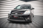 Maxton Parts - Frontlippe + Flaps V.1 passend für Ford Fiesta ST Mk6 schwarz Hochglanz