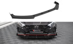 Maxton Parts - Frontlippe + Flaps V.1 passend für Hyundai I20 N Mk3 schwarz Hochglanz