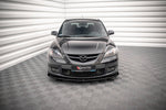 Maxton Parts - Frontlippe + Flaps V.1 passend für Mazda 3 MPS Mk1 schwarz Hochglanz