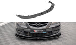 Maxton Parts - Frontlippe + Flaps V.1 passend für Mazda 3 MPS Mk1 schwarz Hochglanz