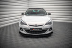 Maxton Parts - Frontlippe + Flaps V.1 passend für Opel Astra GTC OPC-Line J schwarz Hochglanz
