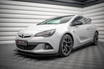 Maxton Parts - Frontlippe + Flaps V.1 passend für Opel Astra GTC OPC-Line J schwarz Hochglanz
