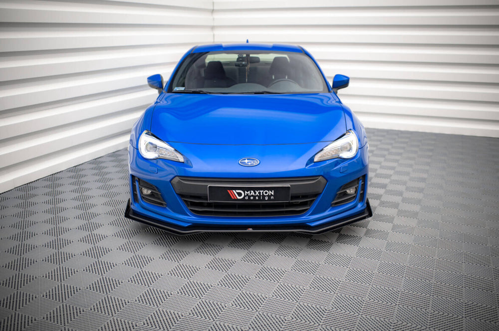Maxton Parts - Frontlippe + Flaps V.1 passend für Subaru BRZ Mk1 FL schwarz Hochglanz