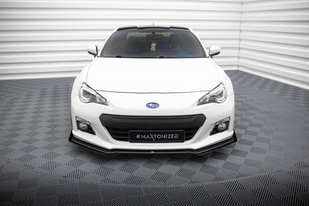 Maxton Parts - Frontlippe + Flaps V.1 passend für Subaru BRZ Mk1 schwarz Hochglanz