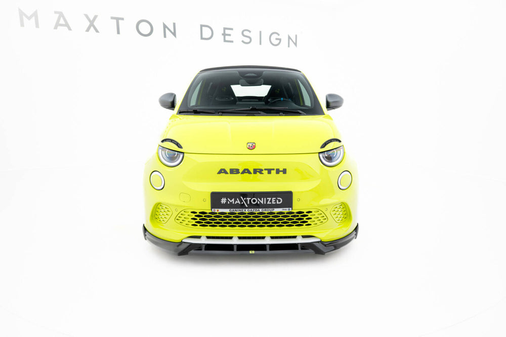 Maxton Parts - Frontlippe passend für ABARTH 500e schwarz Hochglanz