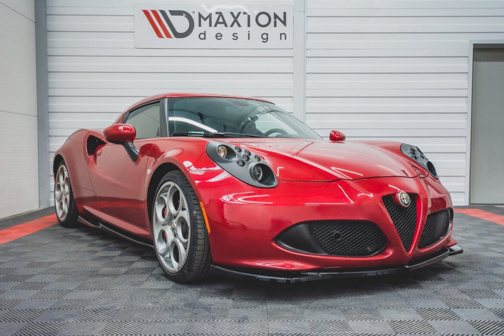Maxton Parts - Frontlippe passend für Alfa Romeo 4C schwarz Hochglanz