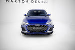 Maxton Parts - Frontlippe passend für Audi A3 S-Line S3 Limousine 8Y FL schwarz matt + Hochglanz Flaps