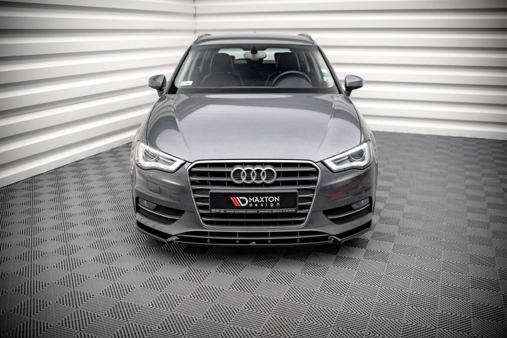 Maxton Parts - Frontlippe passend für Audi A3 Sportback 8V schwarz Hochglanz