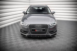 Maxton Parts - Frontlippe passend für Audi A3 Sportback 8V schwarz Hochglanz