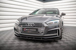 Maxton Parts - Frontlippe passend für Audi A5 S-Line / S5 Coupe / Sportback F5 schwarz matt