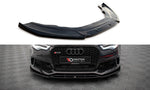 Maxton Parts - Frontlippe passend für Audi A6 RS6 Look C7 schwarz Hochglanz