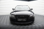Maxton Parts - Frontlippe passend für Audi A8 D4 schwarz Hochglanz
