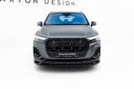 Maxton Parts - Frontlippe passend für Audi Q7 S-Line / SQ7 Mk2 FL 2 schwarz Hochglanz