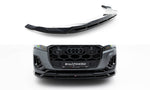 Maxton Parts - Frontlippe passend für Audi Q7 S-Line / SQ7 Mk2 FL 2 schwarz Hochglanz