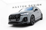 Maxton Parts - Frontlippe passend für Audi Q7 S-Line / SQ7 Mk2 FL 2 schwarz Hochglanz