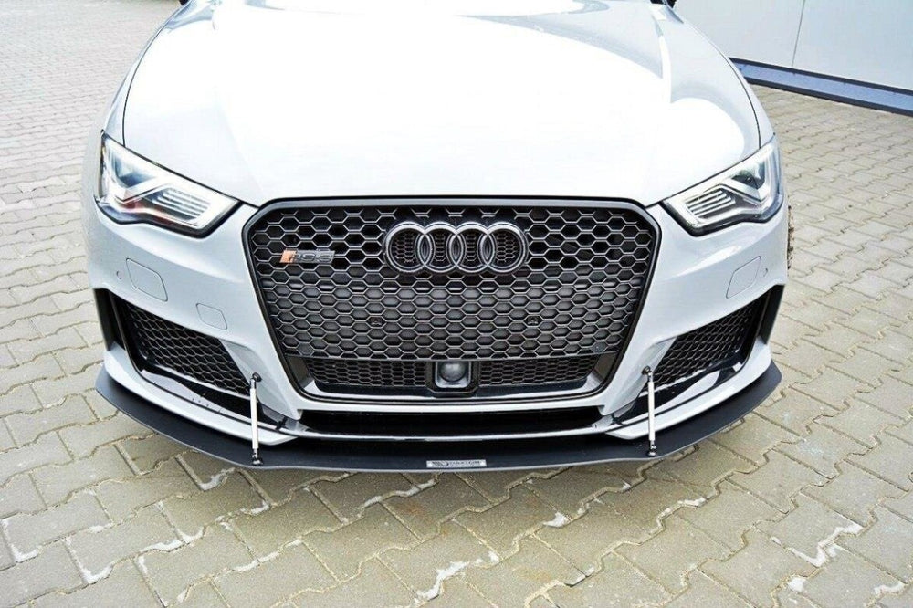 Maxton Parts - Frontlippe passend für Audi RS3 8V Sportback schwarz matt (AU-RS3-8V-CNC-FD1)