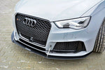 Maxton Parts - Frontlippe passend für Audi RS3 8V Sportback schwarz matt (AU-RS3-8V-CNC-FD1)